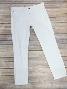 WARP+WEFT JFK Skinny distressed jeans 32